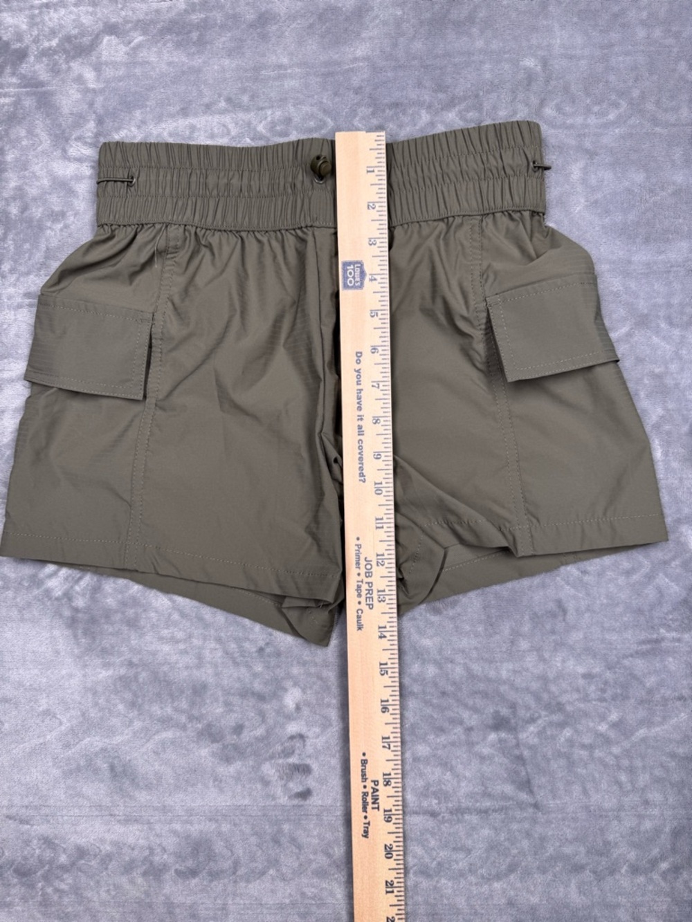 Avalanche High Waisted Olive Women's Hiking Cargo Shorts - Picture 11 of 11